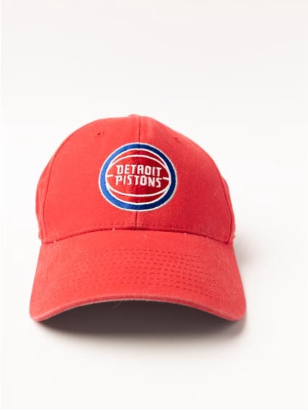 NBA Detroit Pistons Red Baseball Cap with Blue/White Logo